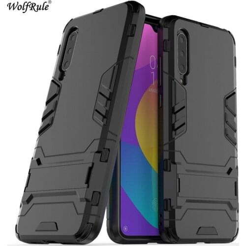 For Xiaomi Mi 9 Lite Case Phone Bumper TPU & PC Holder Protective Hard Back Phone Case For Xiaomi Mi 9 Lite Cover Funda 6.39