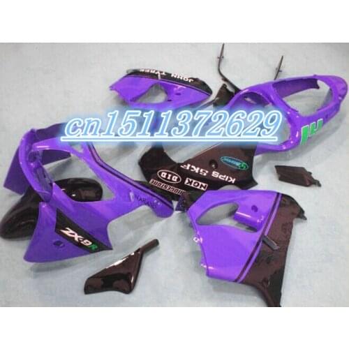 Dor-hot sales purple black For KAWASAKI ZX9R NINJA ZX-9R 2002-2003 ZX 9R ZX9 R Fairing Kit 02 03 D