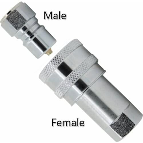1/8 1/4 3/8 1/2 3/4 1 inch Male Female Hydraulic Quick Coupler Close Type Quick Coupling Steel Material Plug Socket Connector