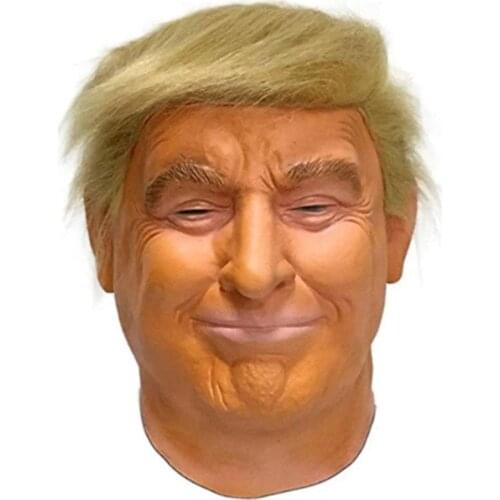 2020 Halloween Trump Latex Mask Latex Costume Mask Horror Adult Masques Party Cosplay Vote Trump Latex Props Mask For Presi A9Z2