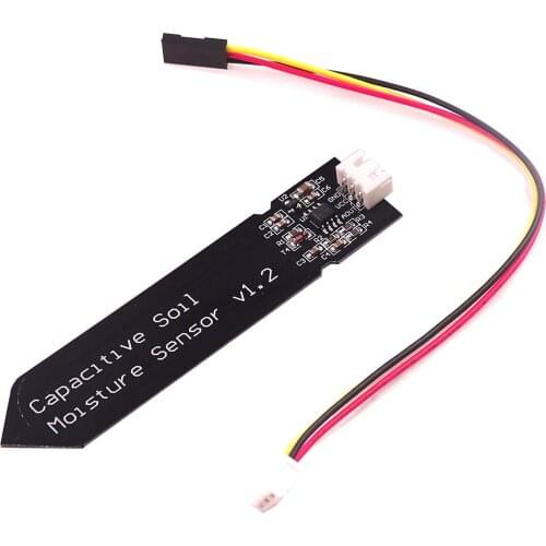 Soil moisture sensor capacitor module for Arduino corrosion resistant 3.3-5.5V wide voltage cable w / gravity