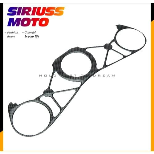 Motorcycle Carbon Fiber Pattern Top Triple Clamp Yoke Sticker case for YAMAHA YZF1000 R1 2009 2010 2011 2012 2013