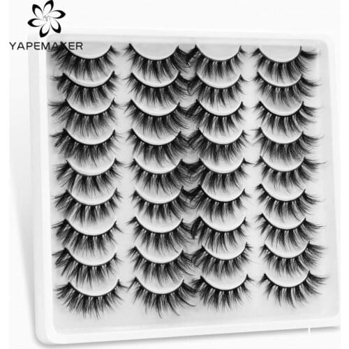 YAPEMAKER Natural Long Lashes 3D Mink False Eyelashes Dramatic Volume Fake Eyelash Faux Cils Makeup Extension Tools Wholesale
