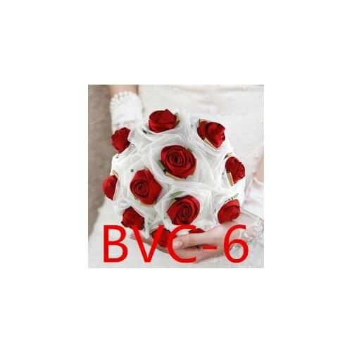 New simulation rose wedding photography props wedding holding bouquet home decoration flower BVC