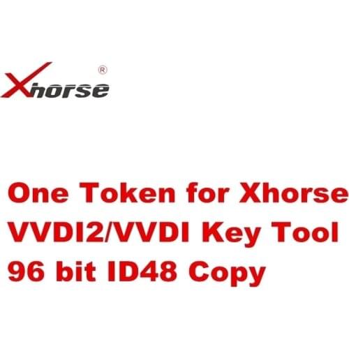 One Token for Xhorse VVDI2/ VVDI Key Tool Max /VVDI MINI/VVDI Key Tool Plus Pad 96 bit ID48 Copy