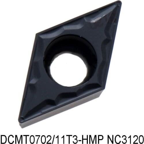 Original DCMT 070204 DCMT11T3 DCMT11T308-HMP DCMT070204-HMP DCMT11T304-HMP NC3120 Carbide Inserts Lathe Cutter Turning Tools CNC