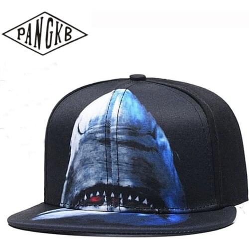 PANGKB Brand SHARK CAP giant monster basketball snapback hat for men women adult outdoor casual adjustable sun baseball cap bone
