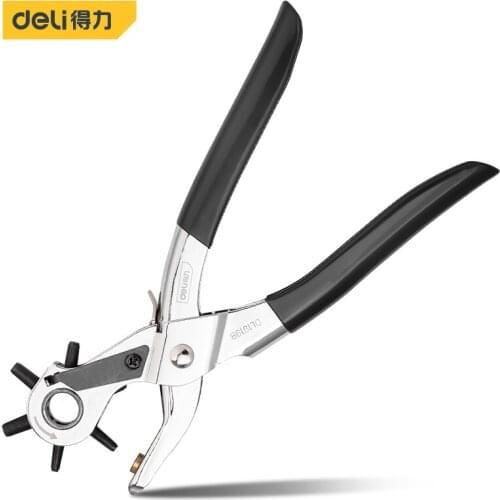 Deli Drilling Pliers With Plastic Hanndle Ring Hand Wire stripper Nippers Multipurpose kits electric tools multi-function
