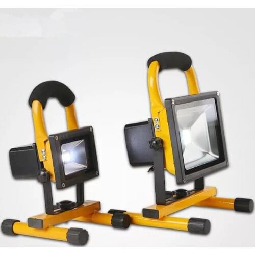 DC 5V rechargeable flood light 20/30/50/100W projection lamp outdoor waterproof camping built-in battery emergency lighting