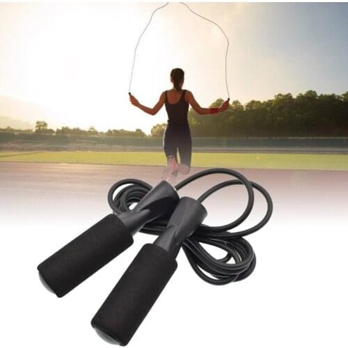 H7JC Jump Ropes Plastic Rope Jump Handle Speed Skipping Workout Gym Aerobic Exercise Boxing Pro Skipping Rope