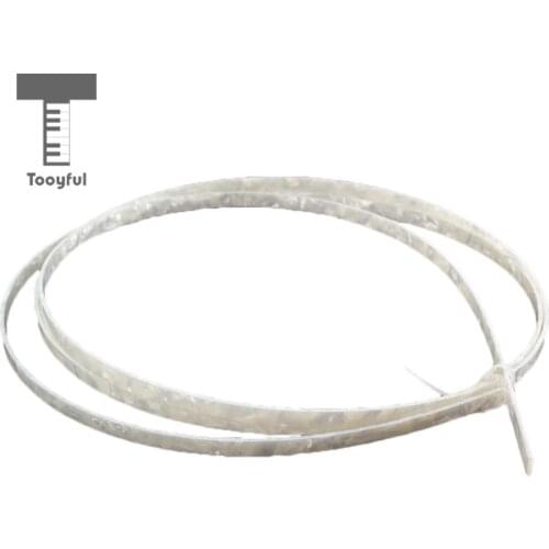 Tooyful 1x Celluloid Guitars Basses Ukulele Mandolin DIY Binding Purfling Strip Guitar Decoration Adornment