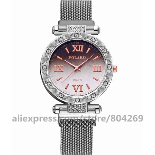 Ladies Watches Women Dress Bracelet Watches New Students Watches Alloy Men Mesh Quartz Watches 920466