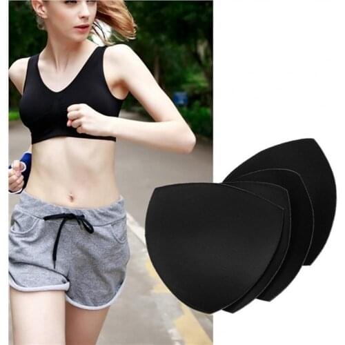1Pair Bra Thicker Sponge Bra Pads Breast Push Up Enhancer Removeable Adding Inserts Cups Invisible Lift Up Bra for Women