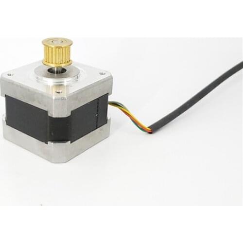 1.8 Degree Nema 17 42mm 2-Phase 4-Wire Precision Hybrid Stepper Motor synchronous Copper pulley RepRap DIY Robot CNC 3D Printer