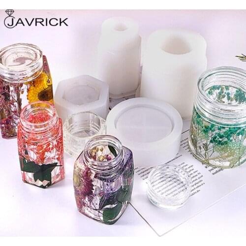 1 Set Crystal Epoxy Resin Mold Storage Box Casting Silicone Mould DIY Crafts Container Jewelry Decorations Making Tools