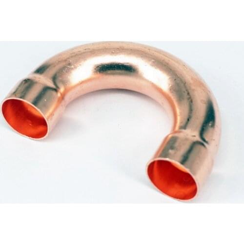 22.3x1x68mm 180 Degree Return Elbow Copper End Feed Welding Pipe Adapter Air Condtioner Refrigerator