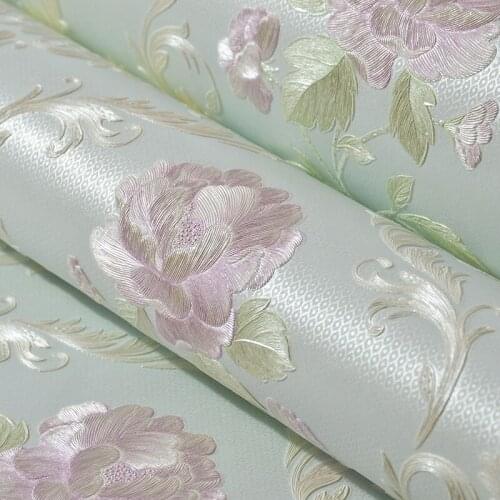 Beibehang 3D three-dimensional style garden wallpaper, wall paper, bedroom, living room, TV background wall