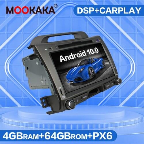 4G SIM LTE Android 10.0 PX6 Car GPS Navigation Radio For KIA Sportage 2010 2011 2012 DSP Multimedia Player Auto Stereo Head Unit