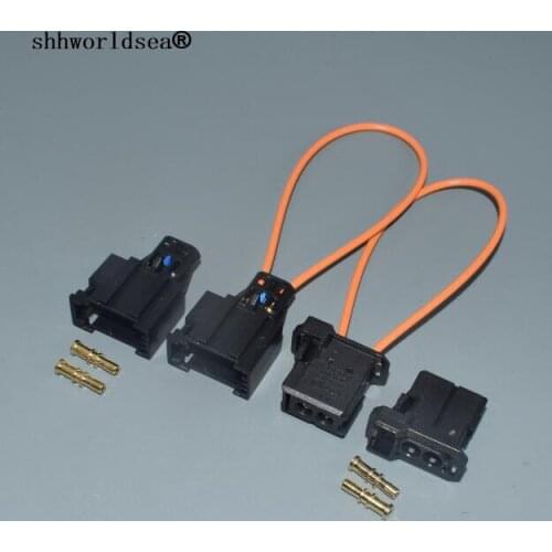 Worldgolden car audio MOST fiber optic cable plastic loop ring plug female 2-1355426-1 4E0 973 202 male female for audi for vw