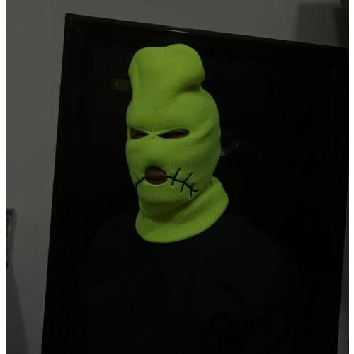 Jack Cover Neon Balaclava Mask Hat Winter Cover Mask Green Halloween Caps For Party Motorcycle Bicycle Ski Cycling Beanies