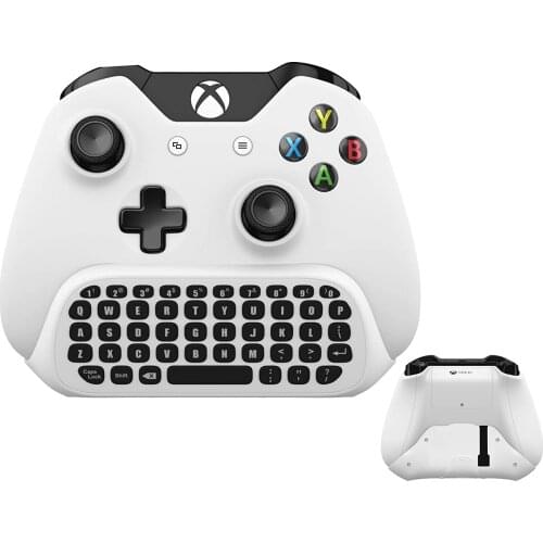 Wireless Keyboard ChatPad for Xbox One S Keyboard with USB Receiver with Audio/Headset Jack for Xbox One Elite & Slim Controller