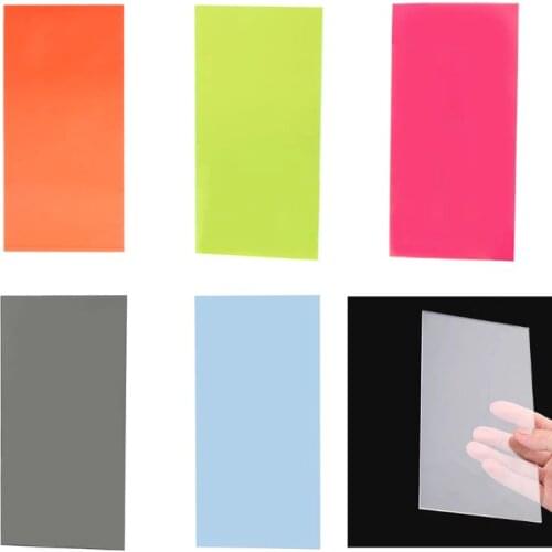 10*20cm Plexiglass Board Colored Acrylic Sheet DIY Toy Accessories Model Making F1FC