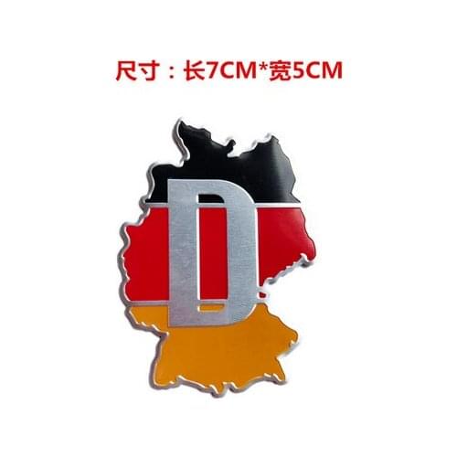 Germany Flag Emblem Badge Decals Sticker for Auto Doors Trunks Car Accessories