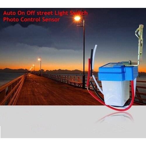 Automatic Auto On Off Photocell Street Light Switch DC AC 12V 24V 220V 50-60Hz 10A Photo Control Photoswitch Sensor Switch