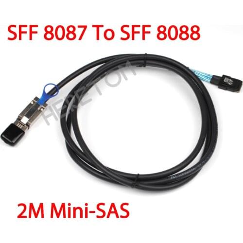 Sata cable Mini sas 26P SFF-8087 TO Mini SAS 36P Mini-SAS 26P TO SFF 8088 SAS Adapter Transfer Cable 2M