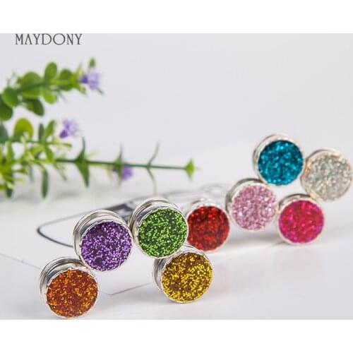 XT111 candy colors magnet brooches Shiny headwear fashion vintage brooches for women