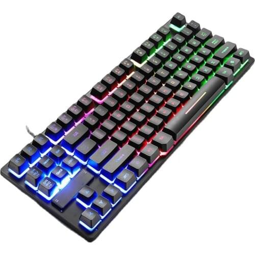 87 Key Gaming Keyboard Mechnical Backlight Waterproof Ergonomic Durable Gamer Accessories Keypad клавиатура механичеcкая
