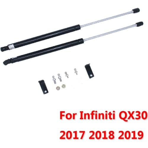 Car Hood Lift Support Spring Shock Bracket Strut Bars Hydraulic Rod Car-styling accessories For Infiniti QX30 2017 2018 2019