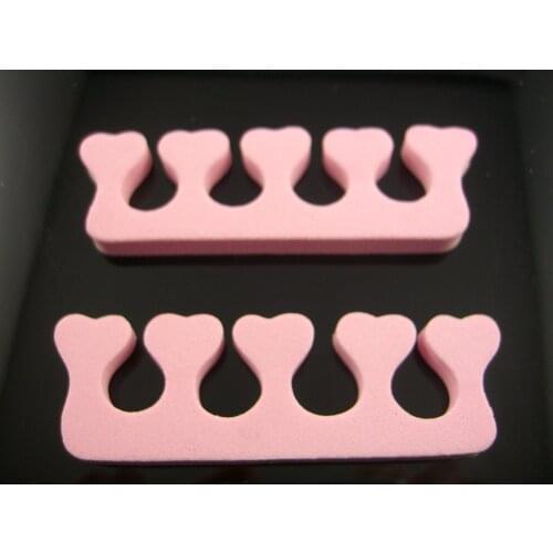 2 Pcs Soft Sponge Foam Finger Toe Spreader Separator Nail Art Salon Pedicure Manicure Tool Feet Care