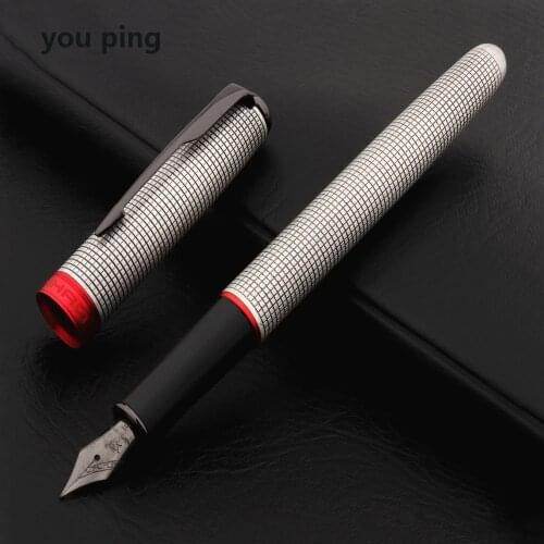 Luxury Quality Jinhao 75 Metal red silver Bronze Fountain Pen Financial Office Student School Stationery Supplies Ink Pens