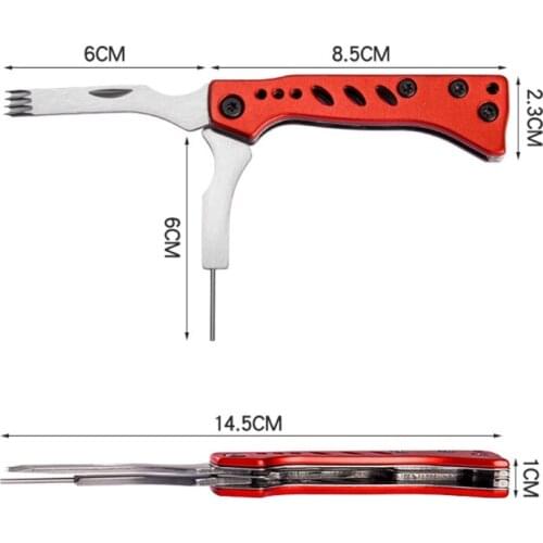 X7JD Fishing Pliers Hook Remover Kit Freshwater Fishing Line Cutter Split Ring for Fishing Lures Fishing Pliers