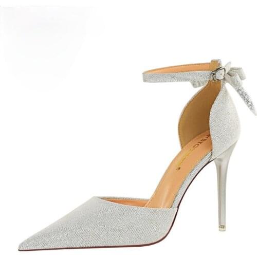 High Heels Sandals Women Mary Jane Ladies Shoes and Sandals Pumps Women Shoes Sandals Women 2021 Luxury Brand Butterfly Knot