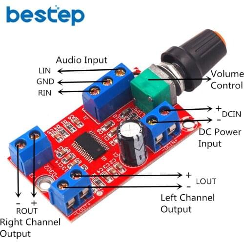 SFT-D302 Digital Power Amplifier Board Wide Voltage 12V Power Amplifier Module 30Wx2 High Power Module