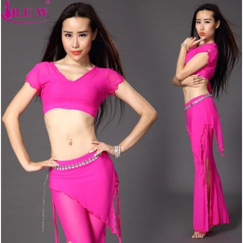 Bellydance Costume Bellydance Belly Dance Skirt B.u.w Cotton Brand New Hot Sale Women Costumes Top+pants Suits For Oriental