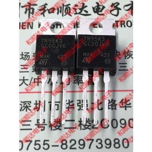 10pcs/lot STP7N95K3 7N95K3 New stock TO-220 950V 7A