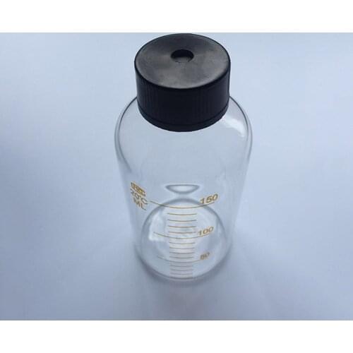 2 Pcs 150ml Glass Serum Anaerobic Bottle Lab Glassware