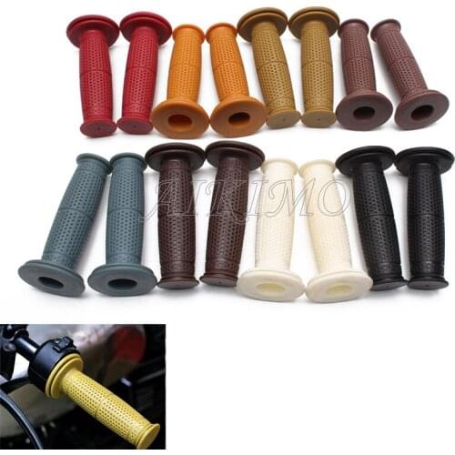 22/24mm Vintage Motorcycle Hand Grip Handbear Handle Bar for Honda Yamaha Harley Kawasaki Suzuki Ducati ATV Motocross dirt bike