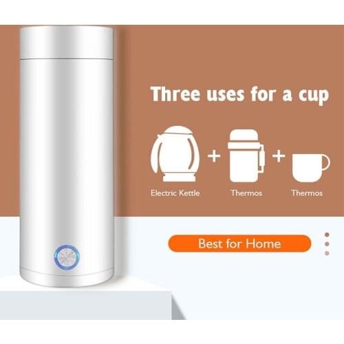 400ml Portable Electric Kettles Thermal Cup Make tea Coffee Travel Boil water Keep warm Smart Water Kettle Kitchen Appliances