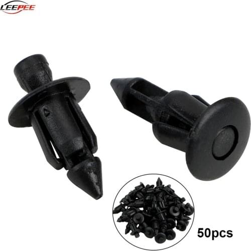 50pcs Plastic Car Rivet Fasteners Retainer Clips Door Panel Decoration Fixed Kit Auto Accessories For Hole Diameter 7mm/0.28"