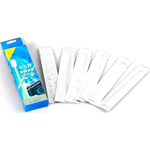 6PCS Package Wet Sensor Cleaner CMOS CCD SWAB for D-SLR,Filters, Optics lens,LCD FOR Camera Cleaning PAD CCD/CMOS SWAB
