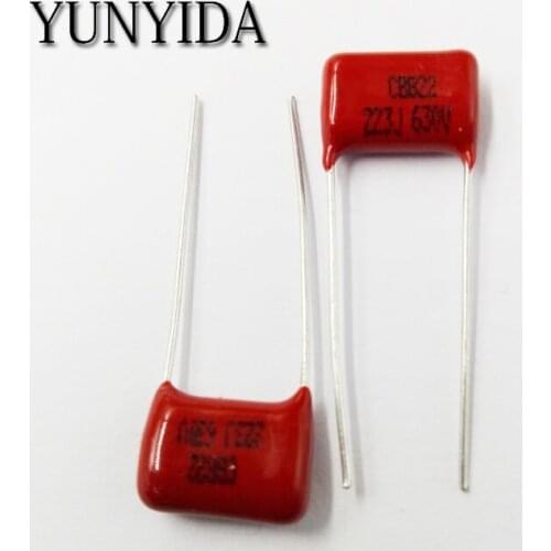 Free Shipping 10pcs, CBB 223J 630V 22NF P10mm Metallized Film Capacitor 223 630V 630V223J