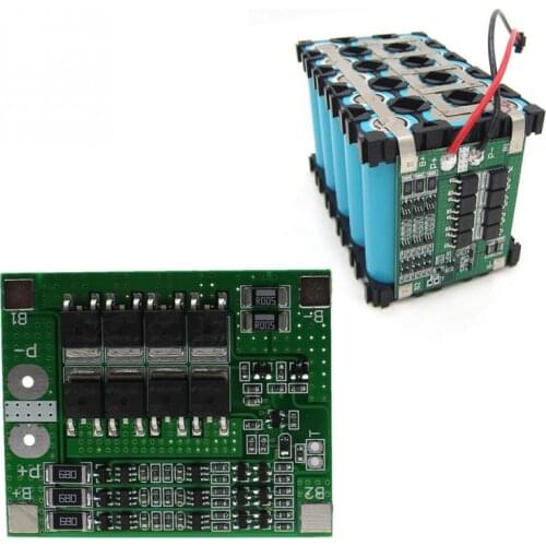 BMS 3S/4S 40A 12V Li-ion Lithium 18650 Battery protection Board Packs PCB Board Balance Integrated Circuits Electronic Module
