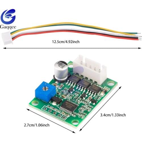 DC 5V-12V 2A 15W Brushless Motor Speed Controller No Hall BLDC Driver Board Module With Cable