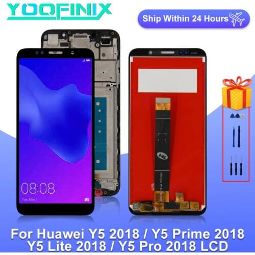 "5.45" For Huawei Y5 Lite 2018 Display LCD Touch Screen Digitizer For HUAWEI Y5 Prime 2018 LCD DRA-LX5 Display Replacement Parts