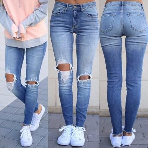 Jeans High Waist Stretch Boyfriend New Woman Mom Jeans Female Plus Size Denim Pencil Elastic Blue Jean Skinny Pants Trousers