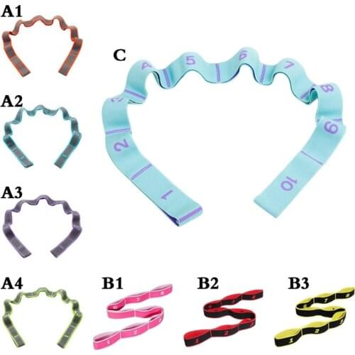 2020 Body Building Resistance Belt Elastic Yoga Belt Yoga Stretch Strap Fitness Exercise Gym Pilates Waist Leg Resistance Bands